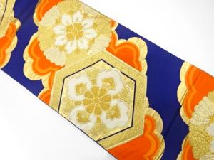 アンティーク　雲に花模様織り出し袋帯（材料）